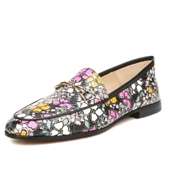Sam Edelman Shoes - SAM EDELMAN Loraine Retro Horsebit Buckle Loafers in Floral Snake 7.5 MSRP $150